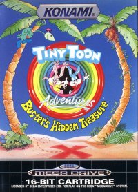 Tiny Toon Adventures: Buster's Hidden Treasure PAL Sega Mega Drive PAL box art